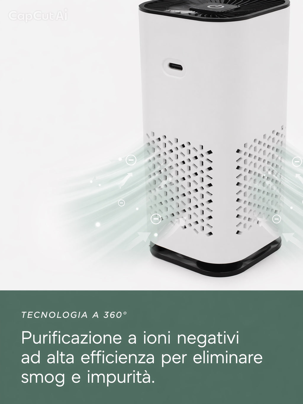 Purificateur d'Air Portable Flowgrid™ – Ioniseur à Ions Négatifs pour Voiture et Maison